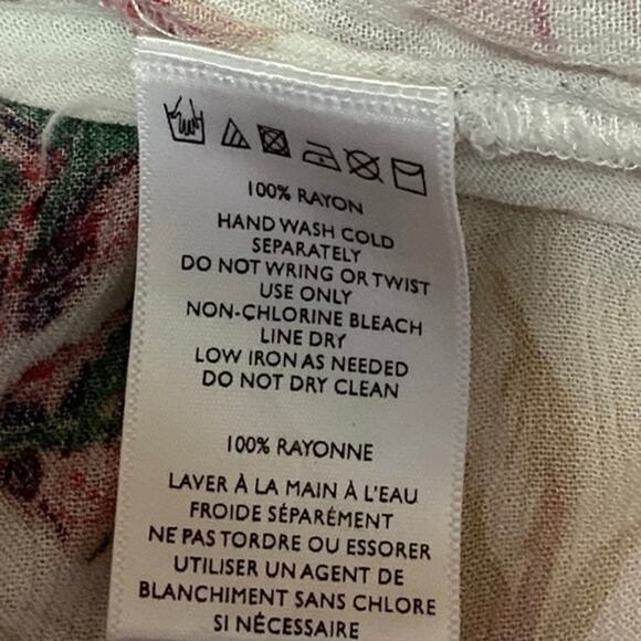 Urban Outfitters Kimchi Blue Pia Cream Floral Off The Shoulder Blouse Top Sz M - Picture 4 of 4